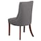 Flash Furniture Hercules Paddington Chair, Wood Back, 22-3/4 in W 23" L 39-1/2" H, Fabric Seat QY-A08-GY-GG - alternate 2